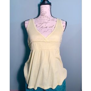 Yellow Baby Doll Tank Top